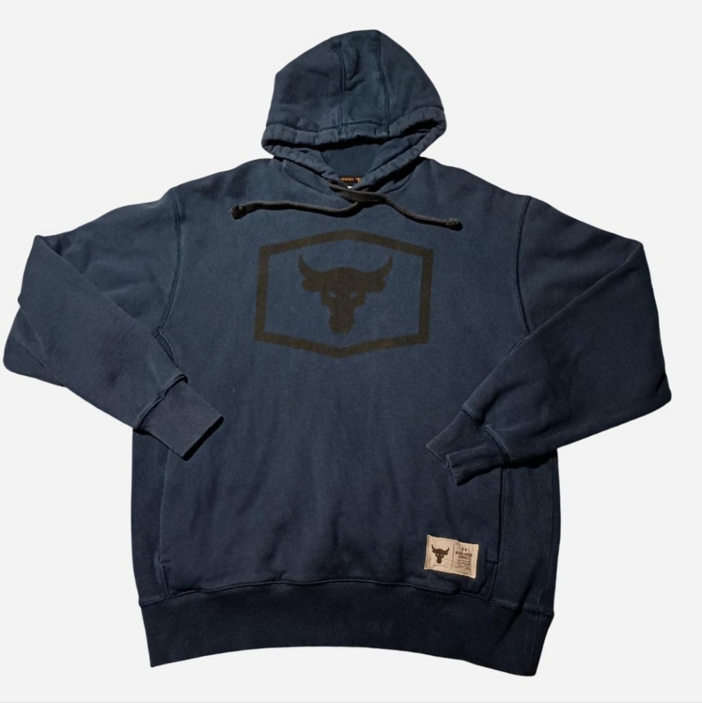 Under Armour Dark Blue Hoodie with Black Logo